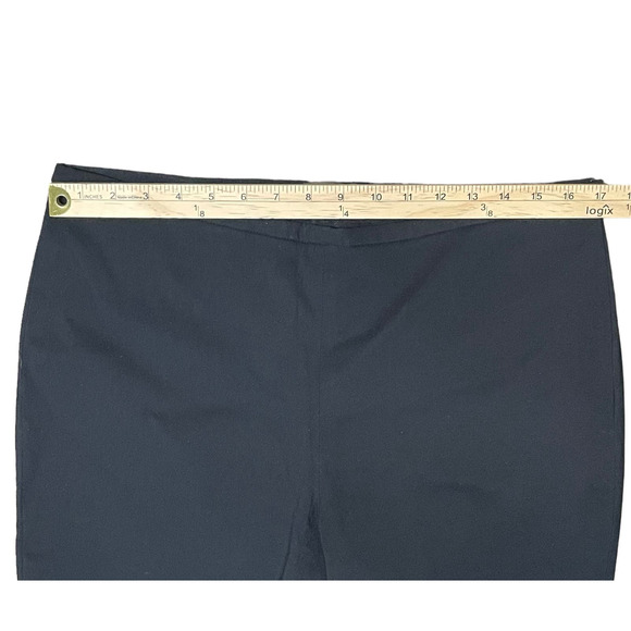 J. McLaughlin Womens Dress Pants Black Straight Leg 14 Stretchy Tailored Classic - Picture 8 of 10